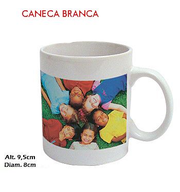 CANECA DE CERÂMICA BRANCA