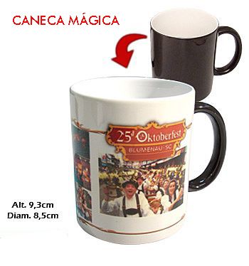 CANECA MÁGICA NA COR PRETA